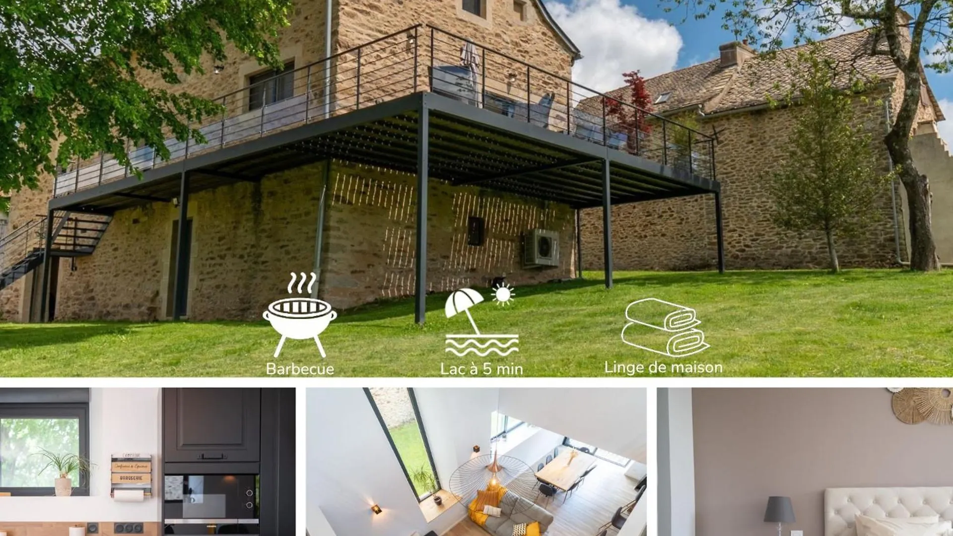 Les Combettes - Terrasse, Jardin & Proche Lac Moyrazes